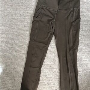 Dark Green  High-Waisted Leggings